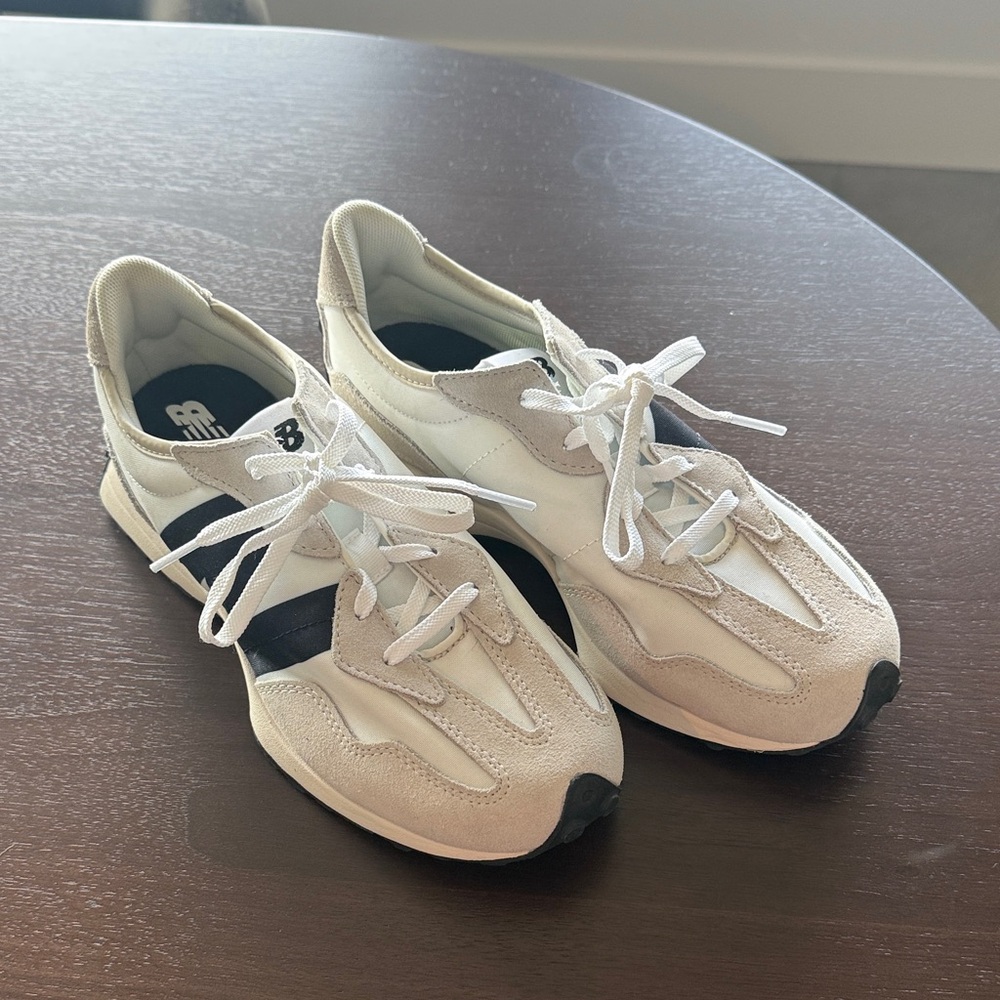 New Balance White and Black Women's Sneakers